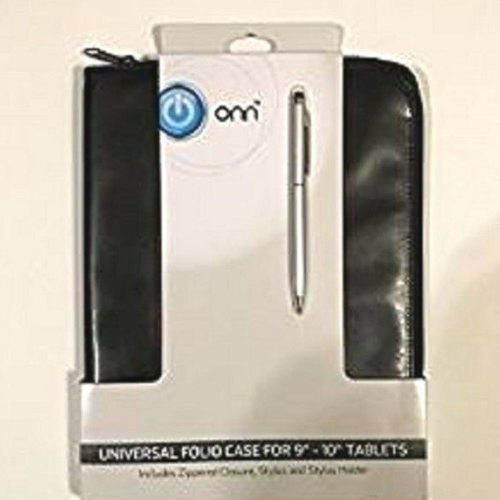 ONN Universal folio tablet case 12.1 x 8.4 x 1.1" new for 9" or 10" tablet black